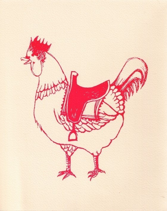 Ride the... Rooster Screen Print