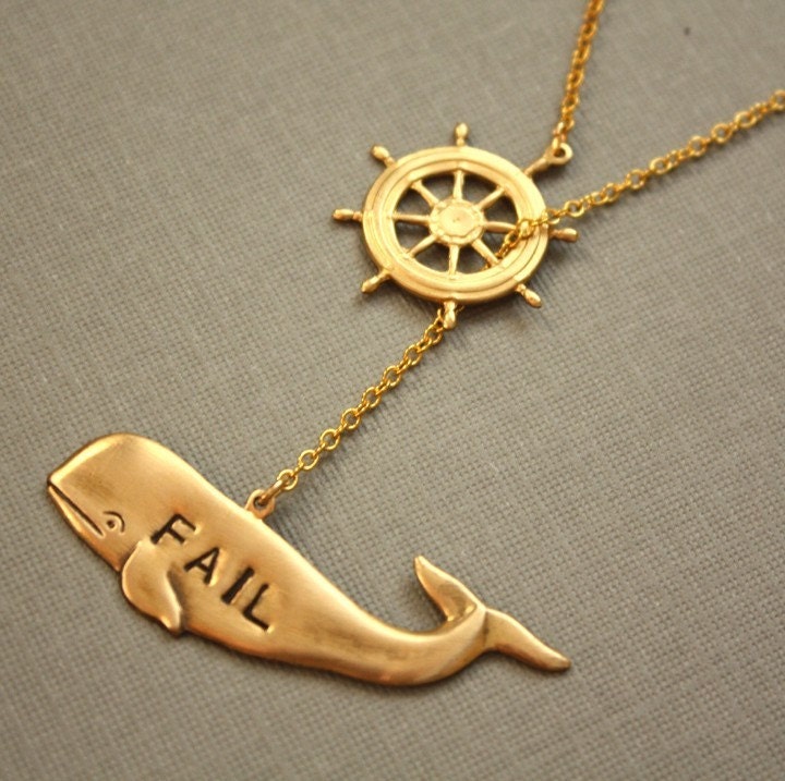 Hoist Fail Whale Necklace