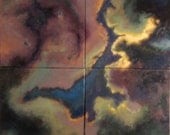 Window to the Soul - Four Part Original Oil Painting on Canvas