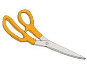 Scissors 5x5 Quirky Illustration Print
