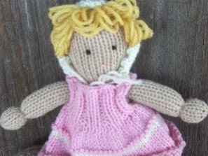 SALE TODAY Baby Doll - Hand Knit- Natural and Eco Friendly - Heirloom Treasure from Woolies