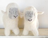 Waldorf Toy Sheep, Lamb - Natural Stuffed Animal - Custom Knit - Eco Friendly Kids Toy