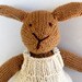 Natural Stuffed Animal Toy, handKnit by Woolies CUSTOM Order for YOU, Natural Childrens Toy