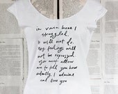Mr. Darcy Proposal scoop neck t shirt - Jane Austen