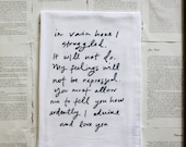 Mr. Darcy Proposal Dish Towel