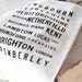 Typography Pride and Prejudice dishtowel