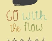 inspirational quote print, poster, colorful art, happy art, nursery art, kids room, kitchen art print - GOING, GOING