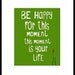 digital art, poster, nursery art, top selling, inspirational art, art print, quote art, text, green, office art print - ENJOY THE RIDE
