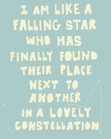 Where We Sparkle Forever - love print, wedding gift, anniversary gift, typography, stars, inspirational art, motivational poster