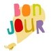 LITTLE BONJOUR - bird art print french modern children nursery - studio mela