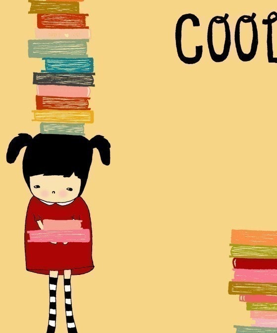 digital art poster, quote art, inspirational, illustration, nursery art, reading, books, childrens room, library, top seller, girls room