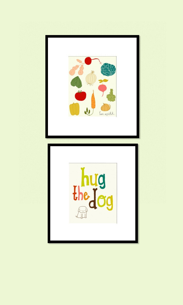 love your dog, dog, art print, pets, dog art, quote, typography, dog quote, dog lover gift - WOOF WOOF