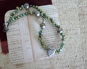 Heart & Key love necklace