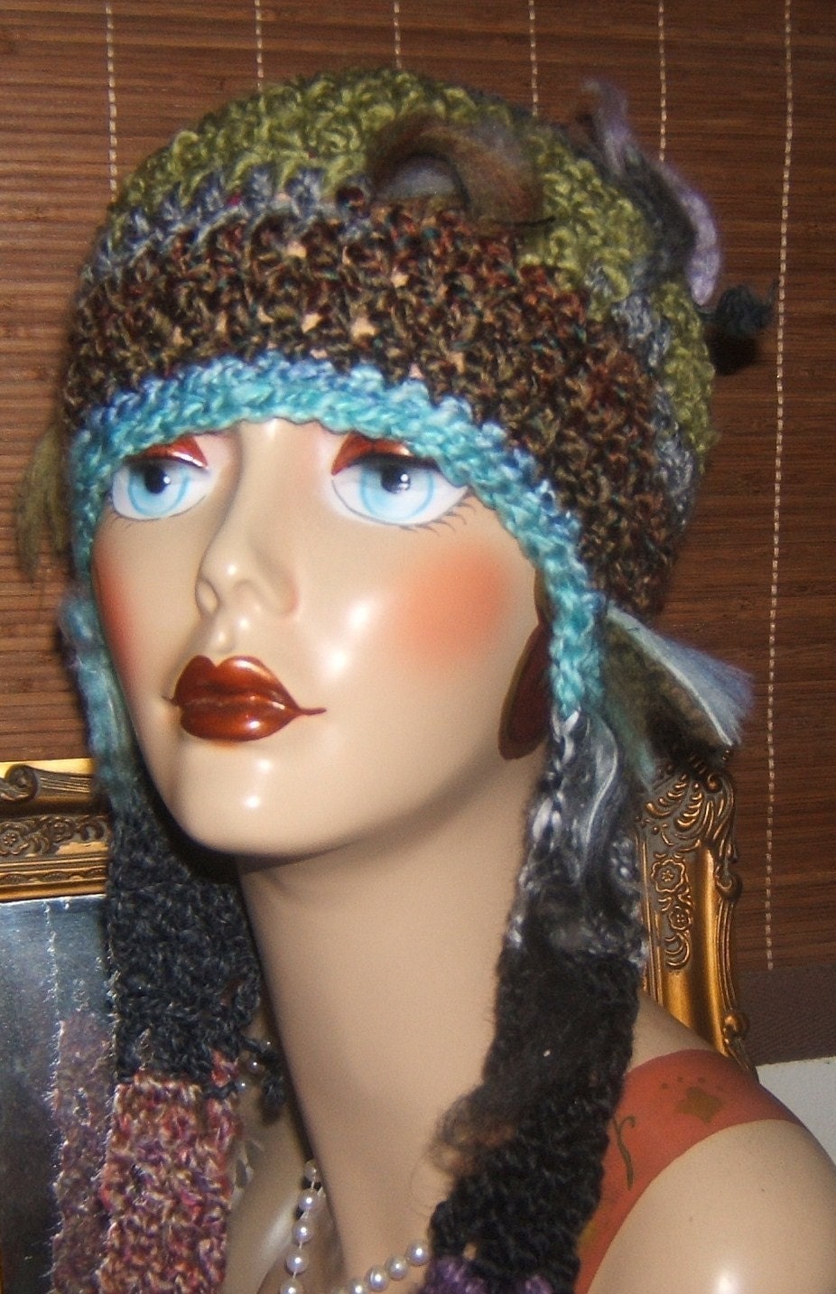 Crochet Whimsical Ski Snow Boarder Hat  Crochet Pattern (PDF Pattern Only)