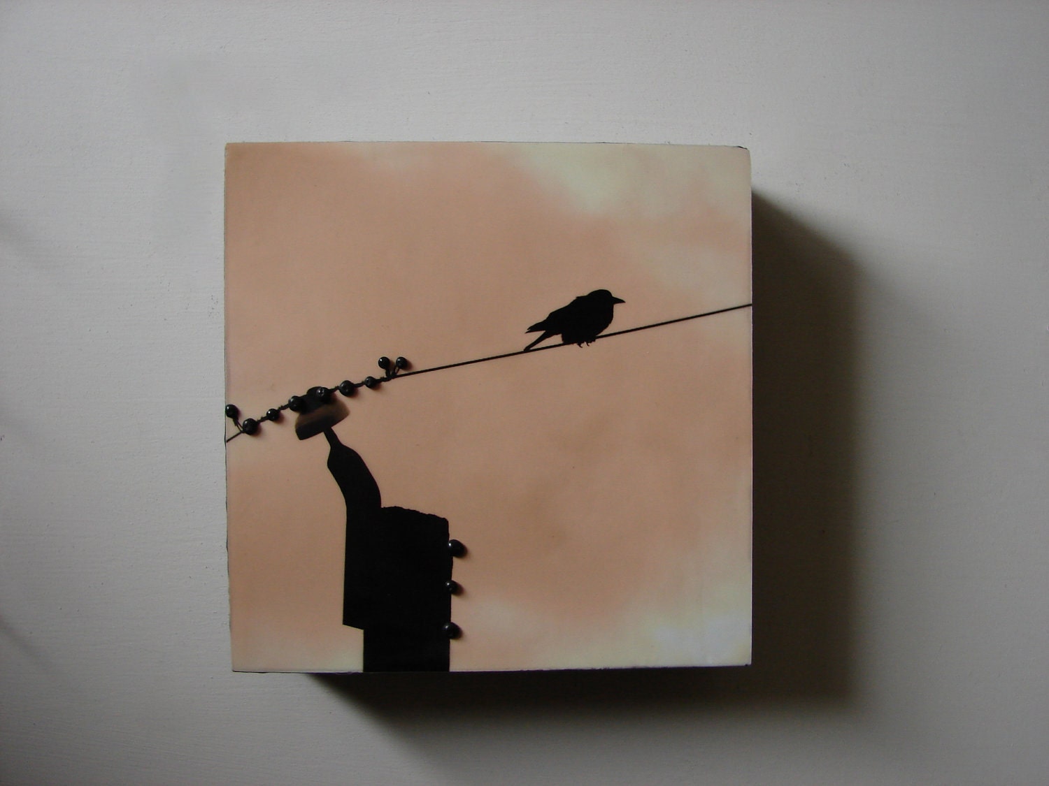 Hunkered Down Encaustic Art