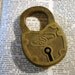 Antique Vintage Padlock Lock perfect for your artwork Goldtone with S