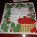 NOS Set of 4 vintage 60s Vera Neumann Strawberry Basket Linen Napkins