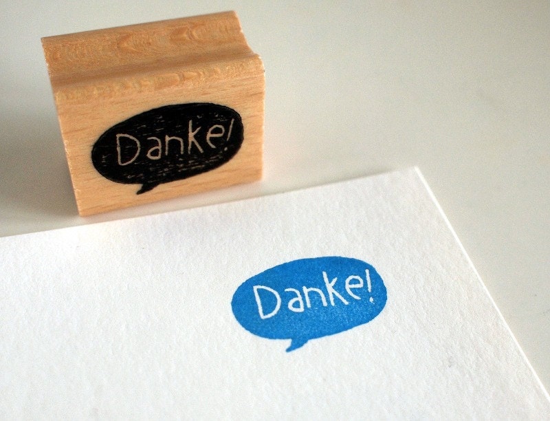 Danke - rubberstamp - 2x3cm