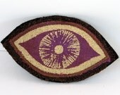 Fabric Art Brooch - Eye See You