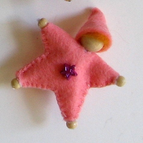Two Felt Star Pins