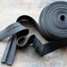 Linen bias tape - 3 meters -- width 3 cm -- dark gray