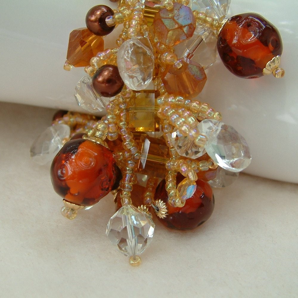 River Glass - Artisan Handmade Bead Woven Bracelet