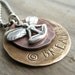 Necklace BREATHE Yoga Faerie Sterling Silver Metal Stamped