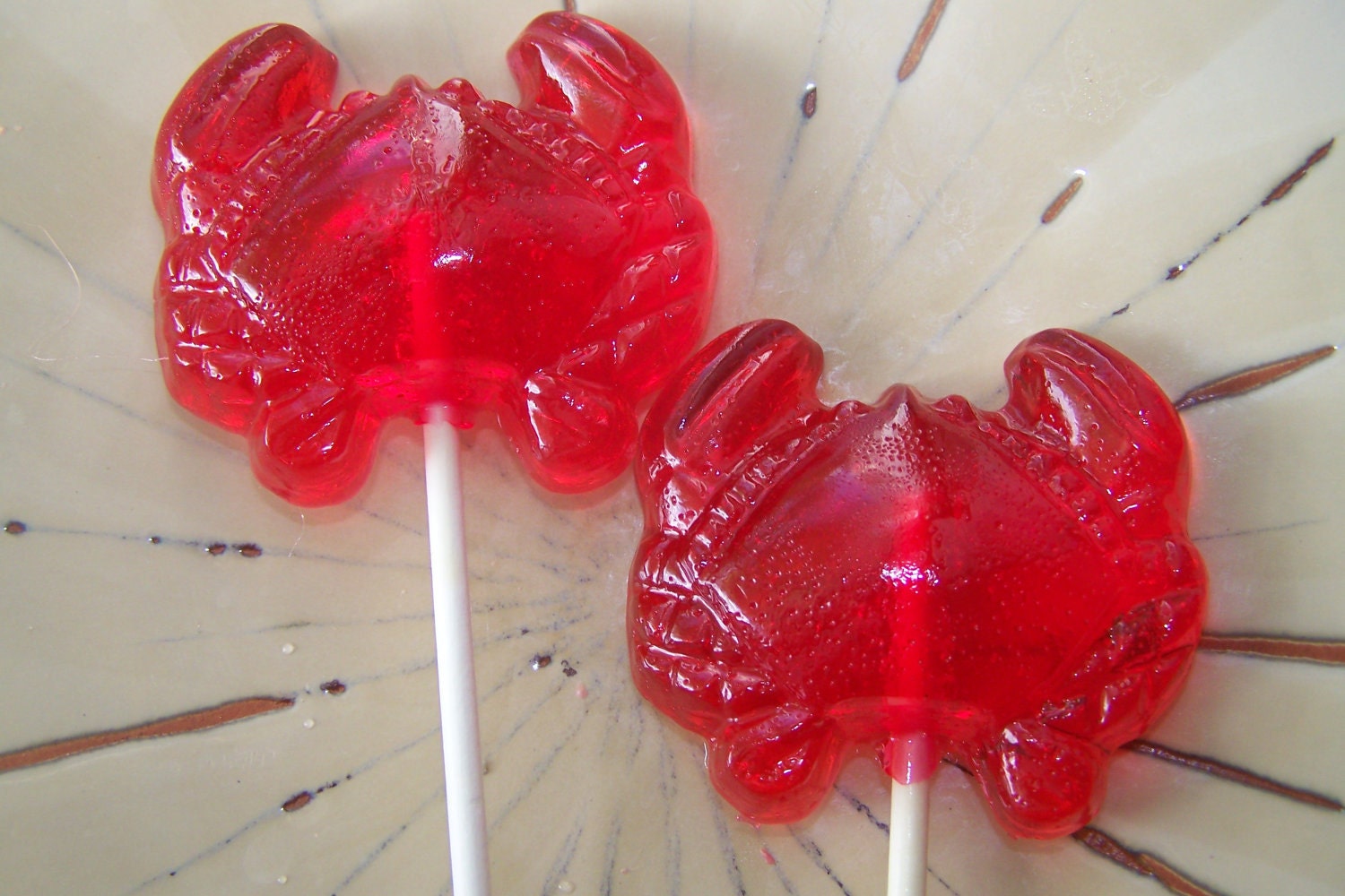 10 Crab Lollipops Sea Food Ocean Beach Life Sucker Party Favor