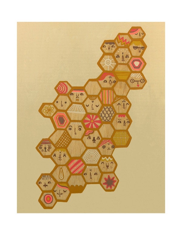 Honeycomb Limited Edition Print 8x10