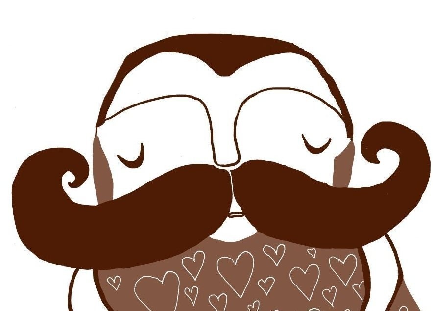 Beard Full Of Love - 5x7 print