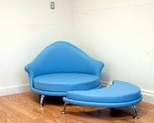 HAVANA LOUNGE CHAIR AND OTTOMAN RETRO MID CENTURY EAMES ERA STYLE
