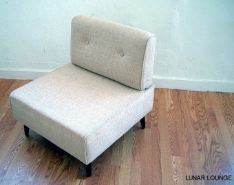 BOKZ Button Back slipper chair. Mid Century Modern 