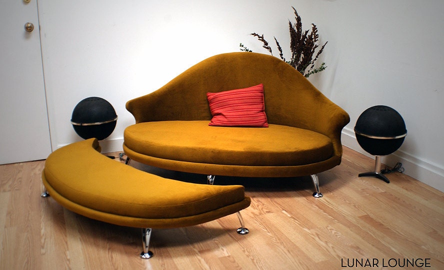 Havana Love Seat and Ottoman - Velvet