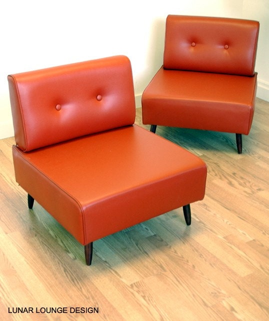 Bokz button back lounge chair  Mid Century Retro Vintage Eames Era Design