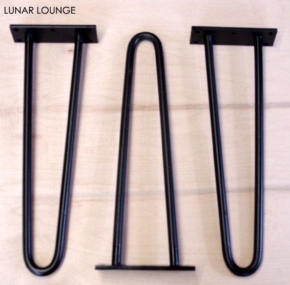 Hair pin legs - Heavy Duty - 1/2 inch rod 14 inch long Mid century Modern