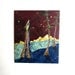 Lovers engagement happy, His Hands in my Pocket, Original Fabric on Wood art