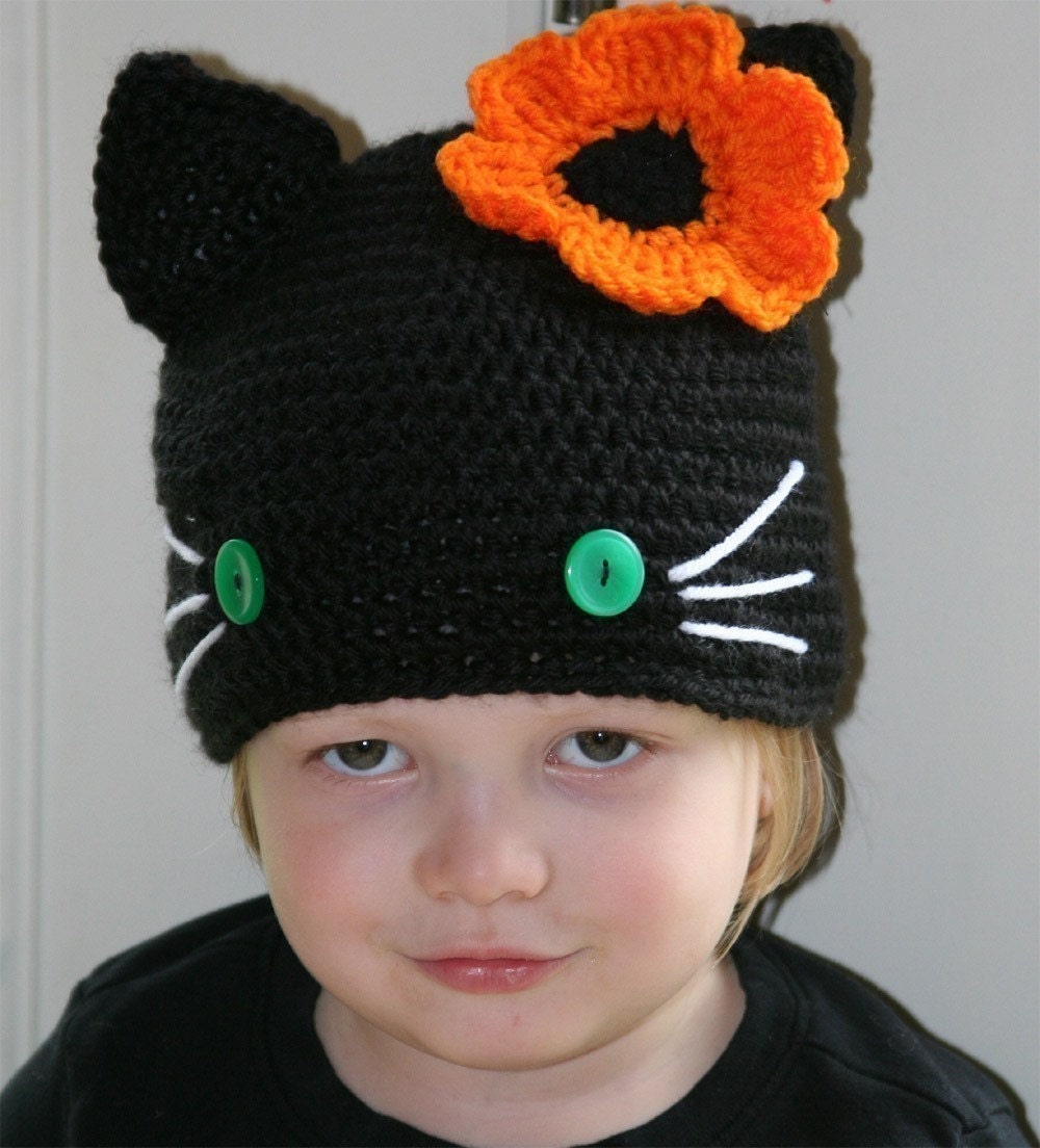 Kawaii Kitties Silly Hat Crochet Pattern,  2 Patterns in 1