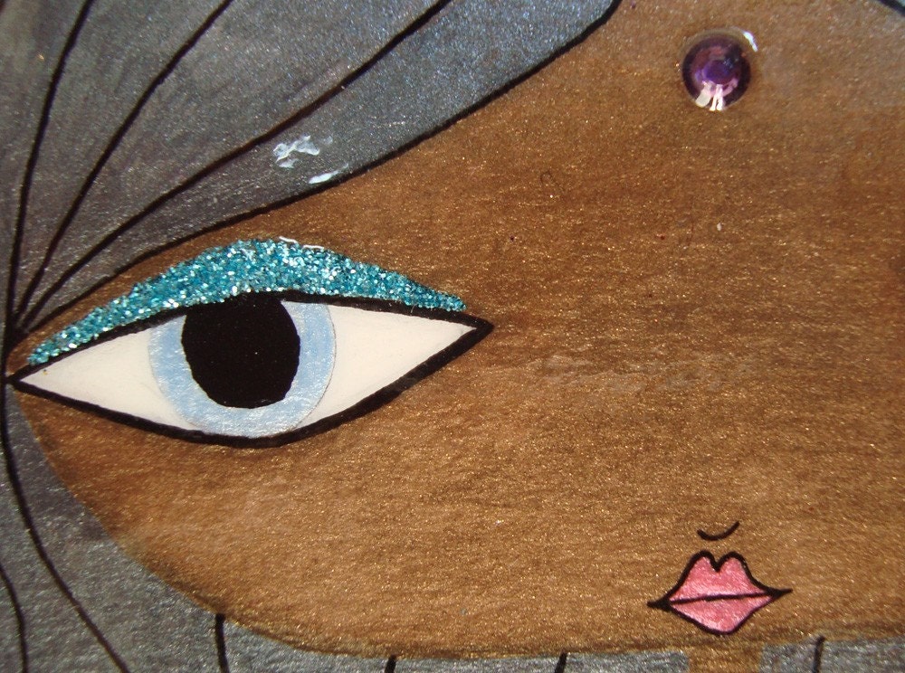 11 x 14 inch Mixed Media Original Painting - Mermaid