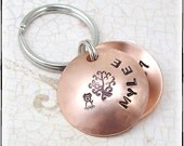Under A Tree Love Locket Dog ID Tag Personalized With Name and Phone Number