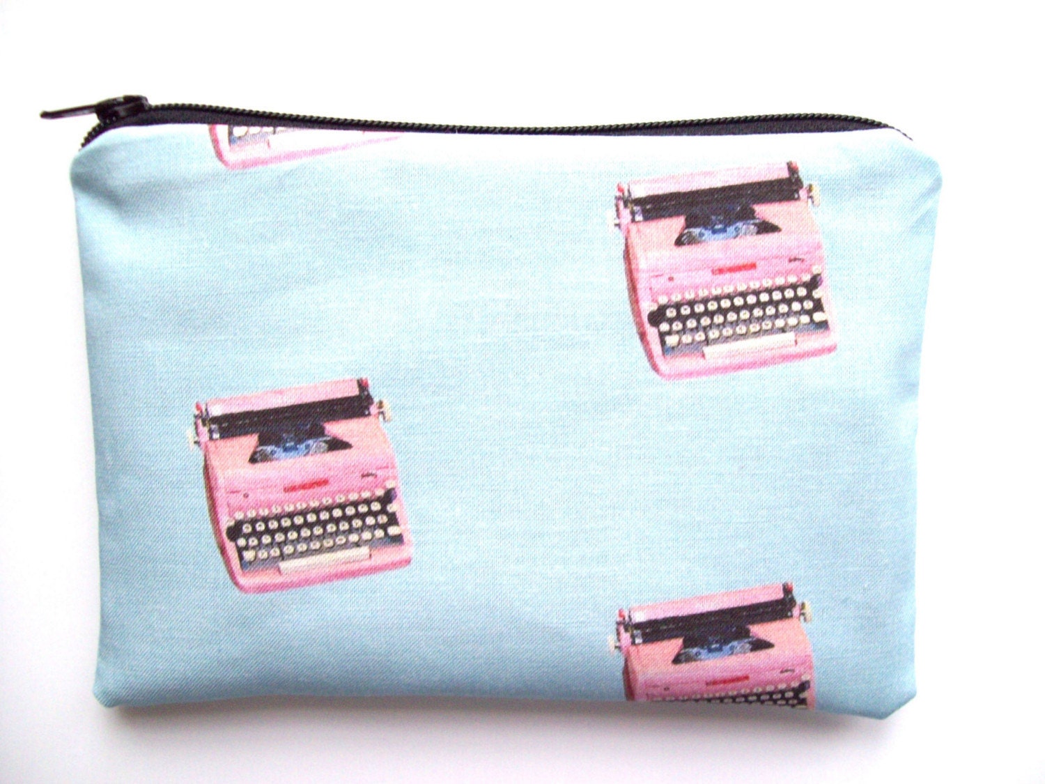 Typewriter pouch- Blue