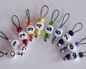 Stitch Markers Numbers 0 to 9 Snag Free for Knitting Total of 10 Markers Medium Loop