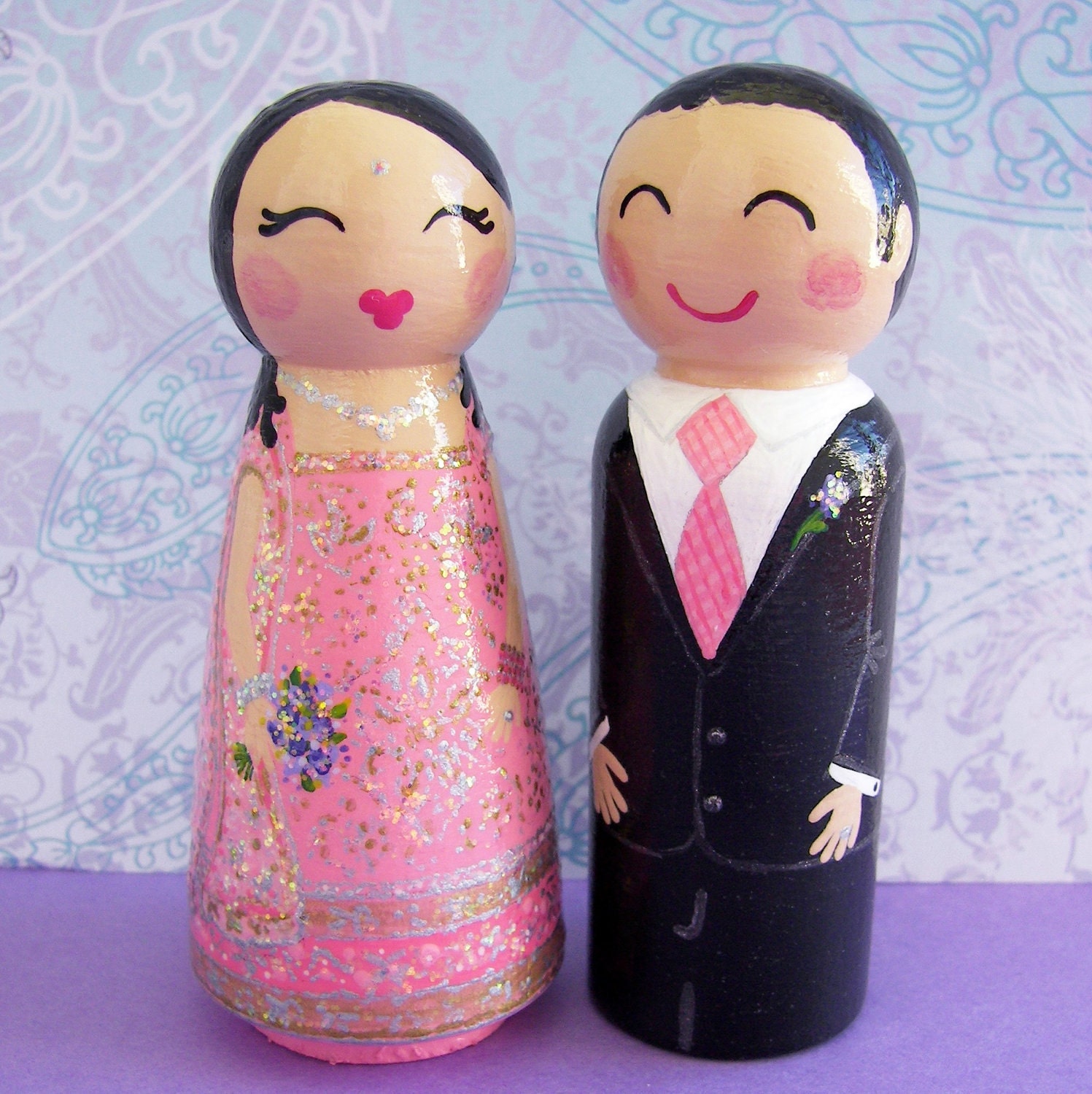 Hand Painted Love Boxes Weeping Cherry Tree Spring Box Wood