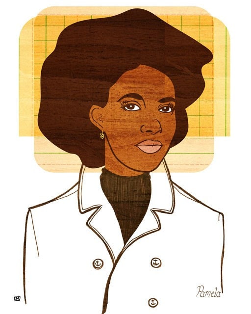 Yearbook Pamela, (Portrait) 8X10 Art Print