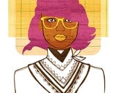 Yearbook Vivian (Portrait), 8X10 Art Print