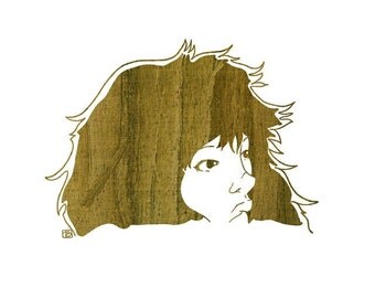Bernice (Wood Portrait), 8X10 Art Print