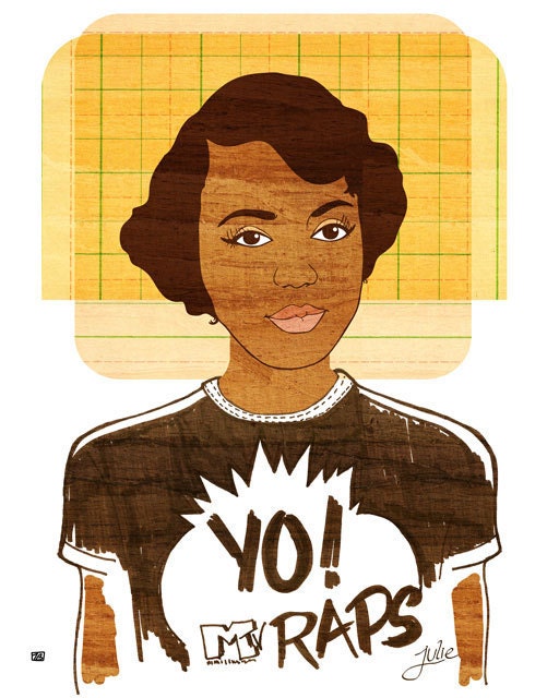 Yearbook Julie (Portrait), 8X10 Art Print