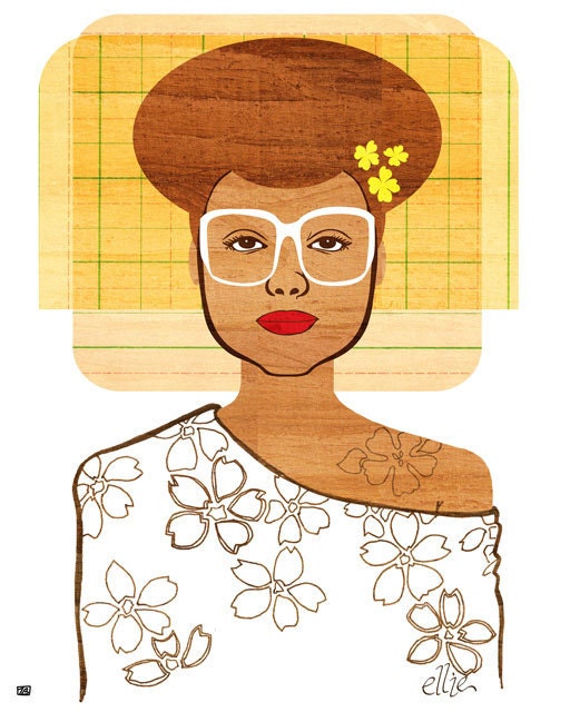 Yearbook Ellie (Portrait), 8X10 Art Print
