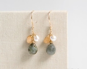 doris earrings  . 14kt gold filled    .