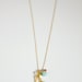 coraline necklace . organic gold coral branch .
