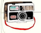 Kodak Instamatic // Illustration Print 8x10 // Instamatic